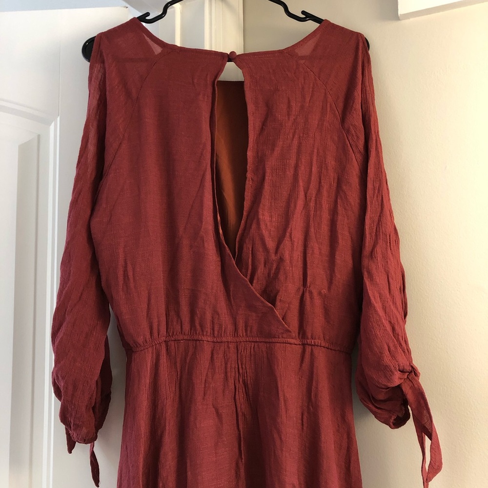 NWOT! Joyfolie Neveah Dress in Brick - Picture 13 of 13